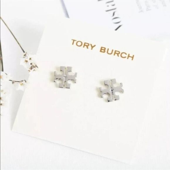 Tory Burch Jewelry - NWOT Tory Burch Silver Kira Stud Earrings